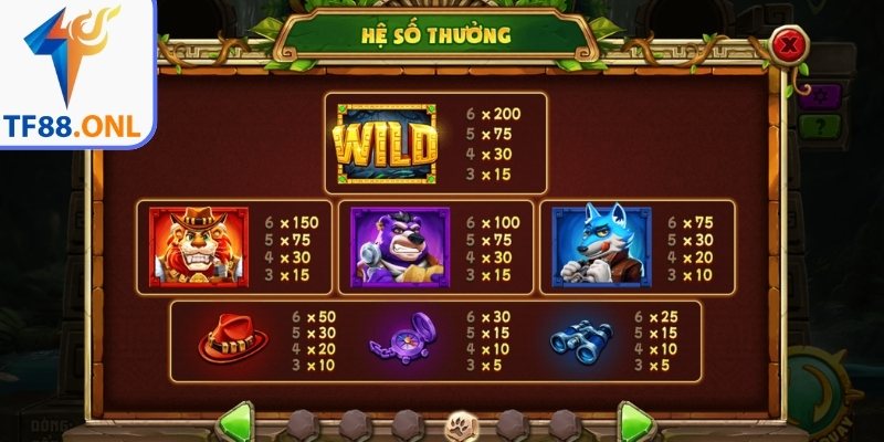 Biểu tượng Wild linh hoạt