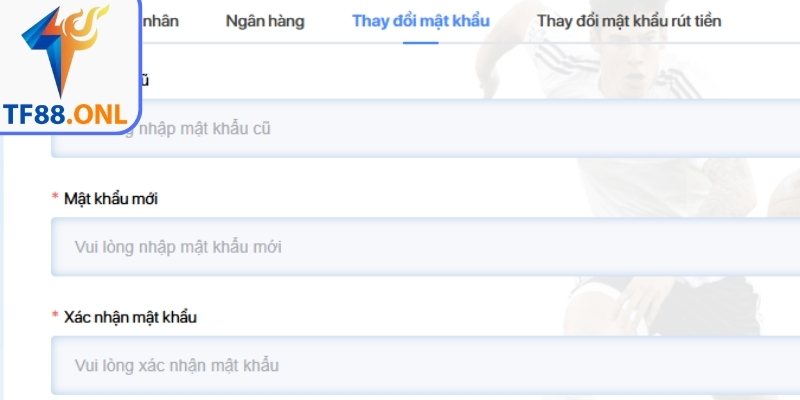 Điều kiện cần chuẩn bị trước khi lấy lại mật khẩu TF88 
