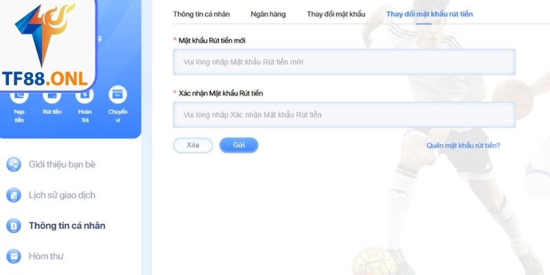 Lưu ý khi nạp rút tiền TF88